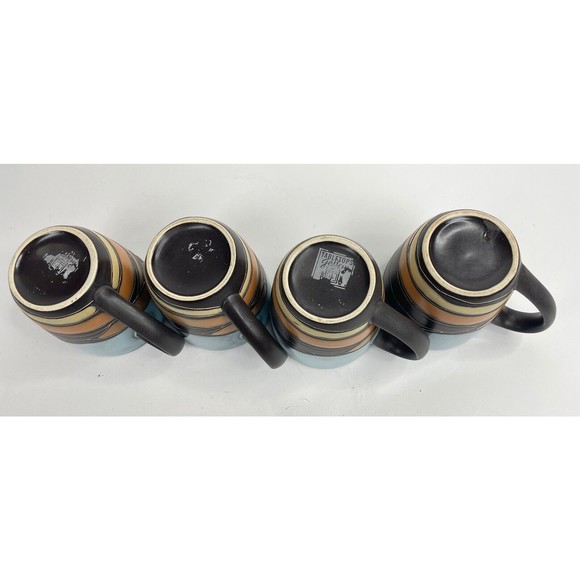 Tabletops Gallery Hand Painted SOUTHWEST Mug Set Of 4 - Picture 14 of 16